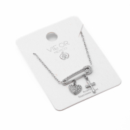 Collar Y00973 Plateado Acero Inoxidable 2D31