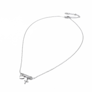 Collar Y00973 Plateado Acero Inoxidable 2D31