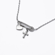 Collar Y00973 Plateado Acero Inoxidable 2D31
