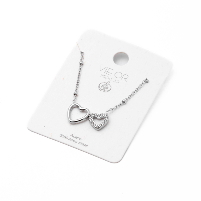 Collar Y00904 Plateado Acero Inoxidable 2D31