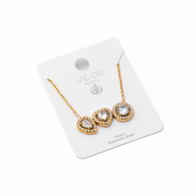 Collar Y00946 Dorado Acero Inoxidable 2D21