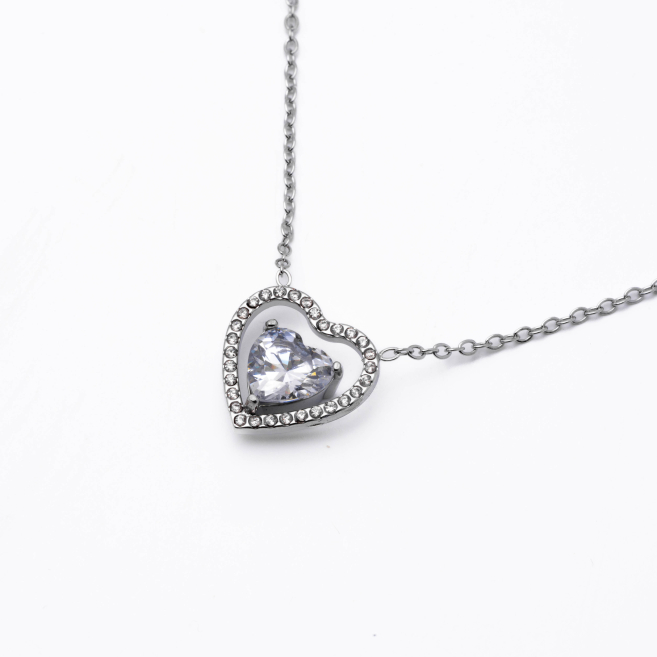Collar Y00906 Plateado Acero Inoxidable 2D21