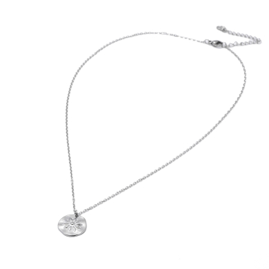 Collar Y00974 Plateado Acero Inoxidable E24