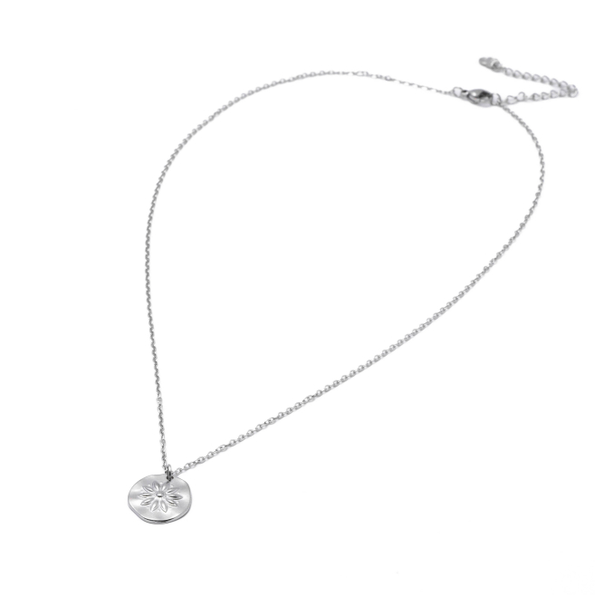 Collar Y00974 Plateado Acero Inoxidable E24