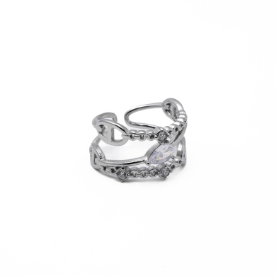 ANILLO ZO15394R PLATEADO Acero Inoxidable A21