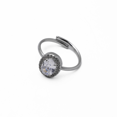 ANILLO ZO10810R BLANCO PLATEADO Acero Inoxidable A310