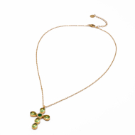 COLLAR ZO15375N VERDE DORADO Acero Inoxidable 2D11