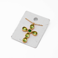 COLLAR ZO15375N VERDE DORADO Acero Inoxidable 2D11