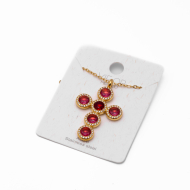 COLLAR ZO15373N ROJO DORADO Acero Inoxidable 2D11