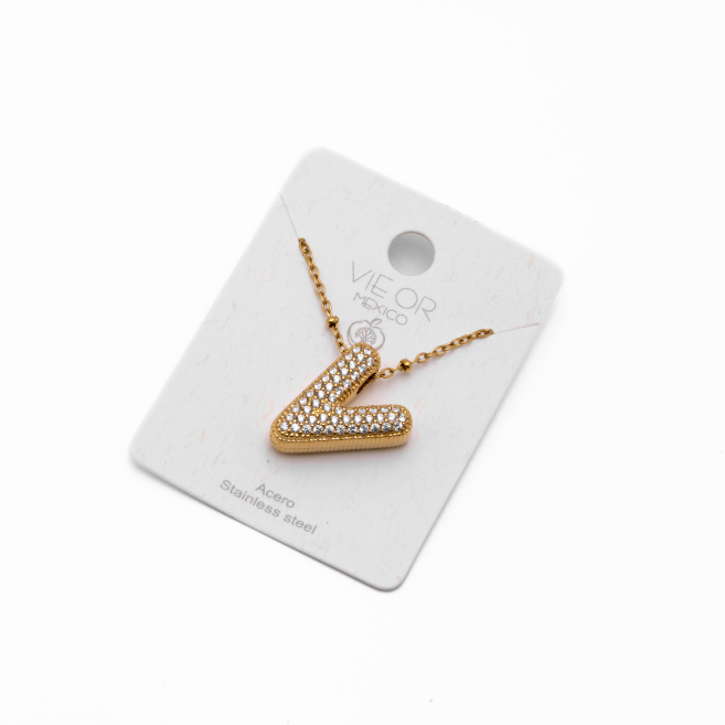 COLLAR ZO15659N V DORADO Acero Inoxidable E52E51