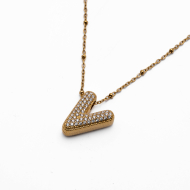 COLLAR ZO15659N V DORADO Acero Inoxidable E52E51