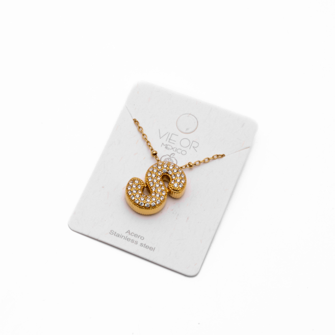 COLLAR ZO15659N S DORADO Acero Inoxidable E52E51