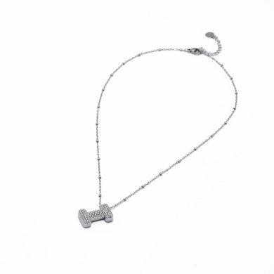 COLLAR ZO15659N I PLATEADO Acero Inoxidable E52E51