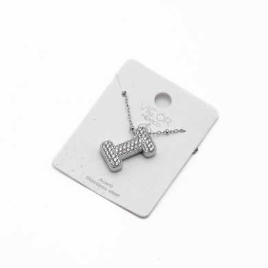 COLLAR ZO15659N I PLATEADO Acero Inoxidable E52E51