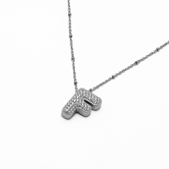 COLLAR ZO15659N F PLATEADO Acero Inoxidable E52E51