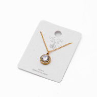 COLLAR ZO15796N BLANCO DORADO Acero Inoxidable E110