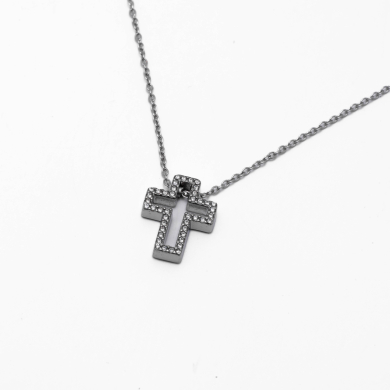 COLLAR ZO15381N PLATEADO Acero Inoxidable 2D32
