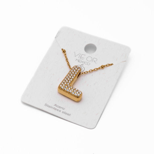 COLLAR ZO15659N L DORADO Acero Inoxidable E52E51