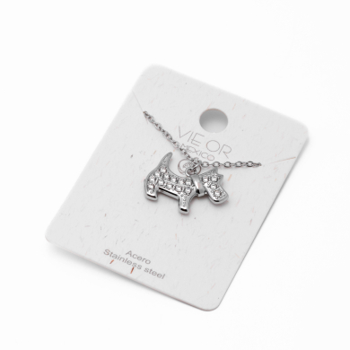COLLAR ZO15875N PLATEADO Acero Inoxidable E29