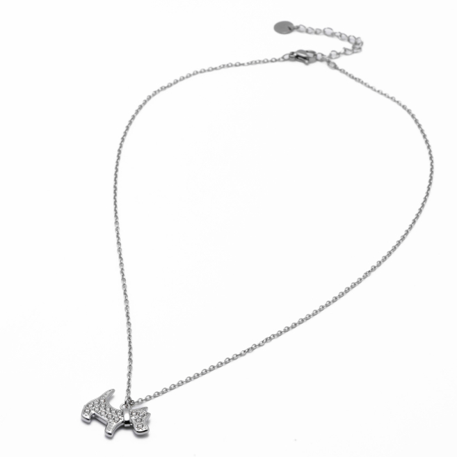 COLLAR ZO15875N PLATEADO Acero Inoxidable E29