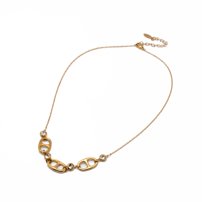 COLLAR ZO12985N DORADO Acero Inoxidable E31