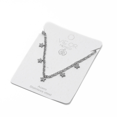 COLLAR ZO15667N PLATEADO Acero Inoxidable E26