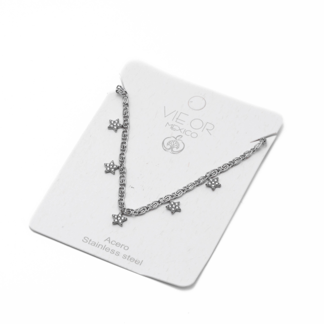 COLLAR ZO15667N PLATEADO Acero Inoxidable E26