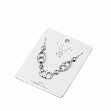 COLLAR ZO12985N PLATEADO Acero Inoxidable E31