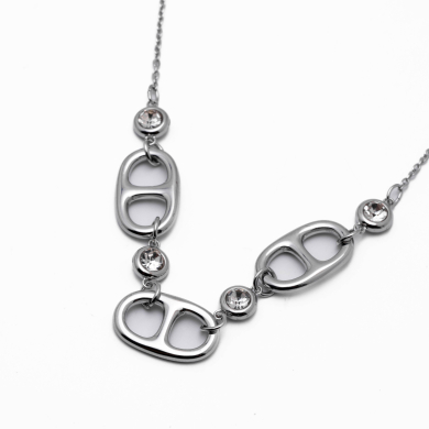 COLLAR ZO12985N PLATEADO Acero Inoxidable E31