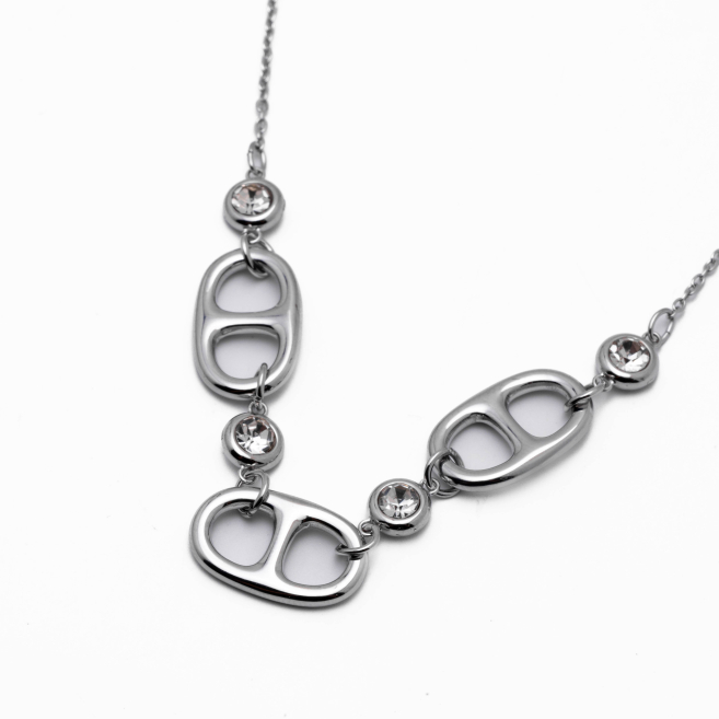 COLLAR ZO12985N PLATEADO Acero Inoxidable E31