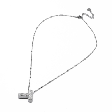 COLLAR ZO15659N T PLATEADO Acero Inoxidable E52E51