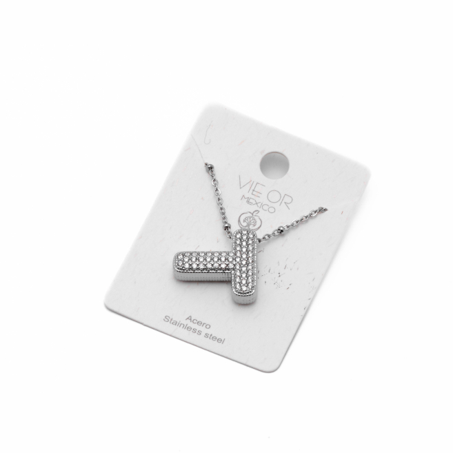 COLLAR ZO15659N T PLATEADO Acero Inoxidable E52E51