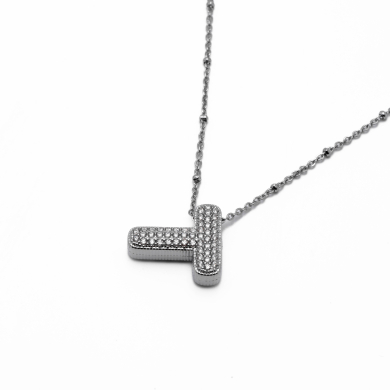 COLLAR ZO15659N T PLATEADO Acero Inoxidable E52E51