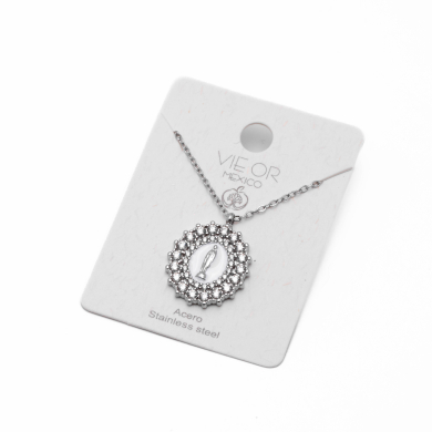 COLLAR ZO15552N PLATEADO Acero Inoxidable 2D32
