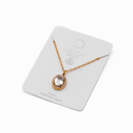 COLLAR ZO15792N BLANCO DORADO Acero Inoxidable E110