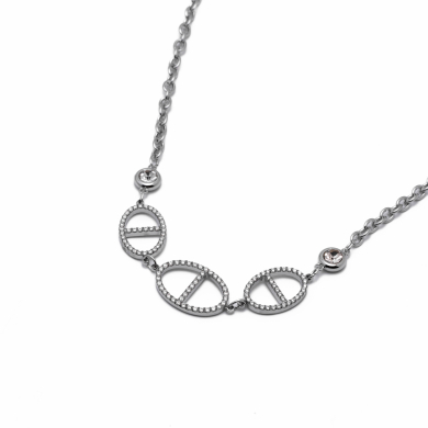 COLLAR ZO15161N PLATEADO Acero Inoxidable 2D53