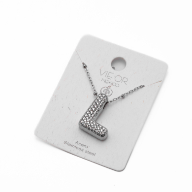 COLLAR ZO15659N L PLATEADO Acero Inoxidable E52E51