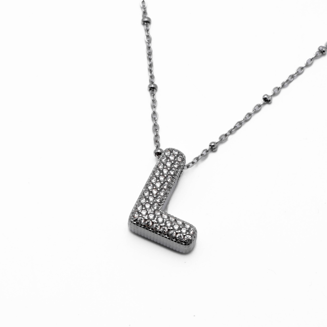 COLLAR ZO15659N L PLATEADO Acero Inoxidable E52E51