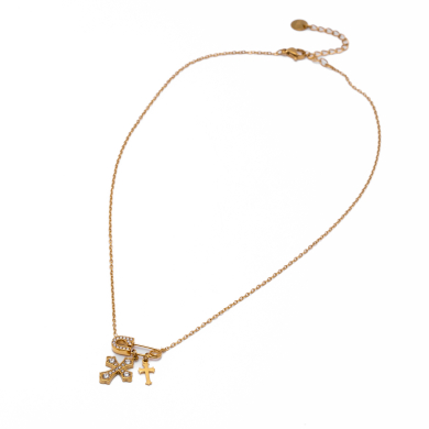 COLLAR ZO15458N DORADO Acero Inoxidable E29