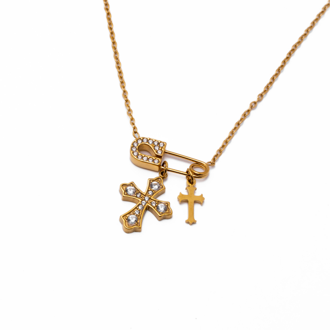 COLLAR ZO15458N DORADO Acero Inoxidable E29