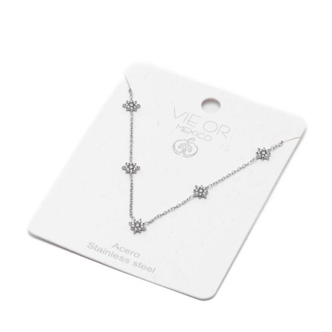 COLLAR ZO15574N PLATEADO Acero Inoxidable 2D28