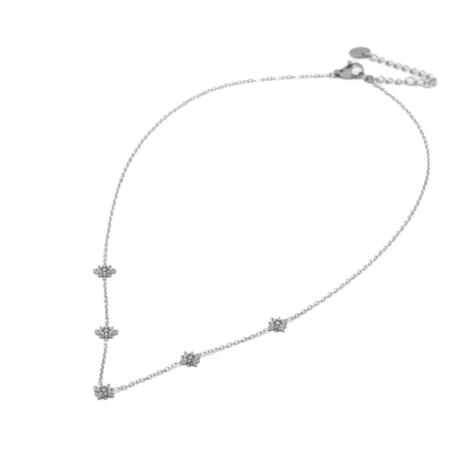 COLLAR ZO15574N PLATEADO Acero Inoxidable 2D28