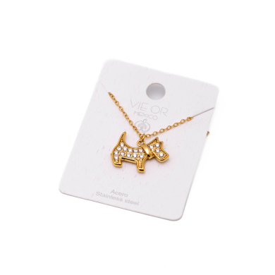 COLLAR ZO15875N DORADO Acero Inoxidable E29