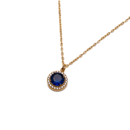COLLAR ZO15796N AZUL DORADO Acero Inoxidable E110
