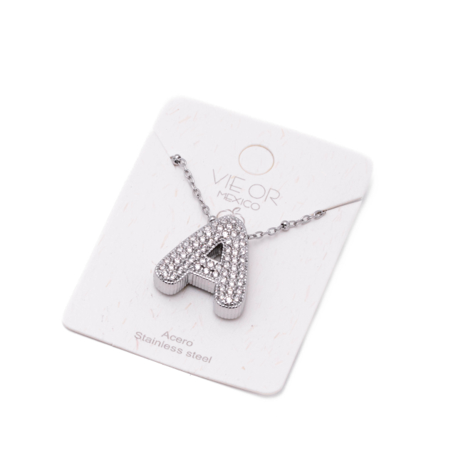 COLLAR ZO15659N A PLATEADO Acero Inoxidable E52E51