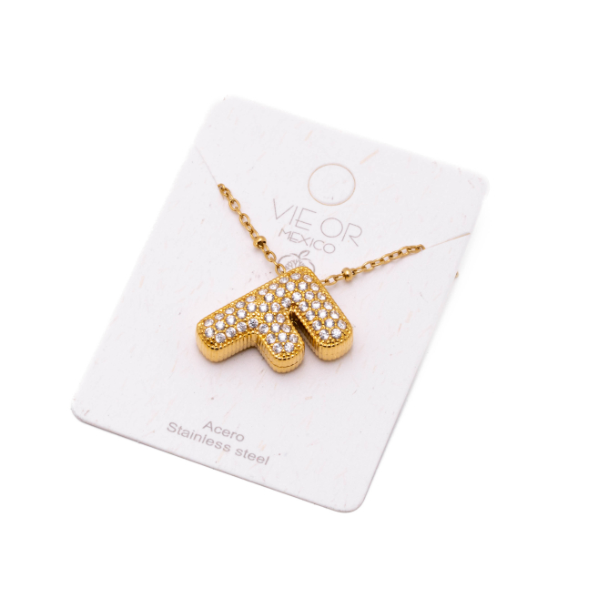 COLLAR ZO15659N F DORADO Acero Inoxidable E52E51