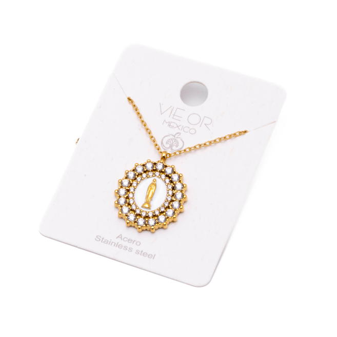 COLLAR ZO15552N DORADO Acero Inoxidable 2D32