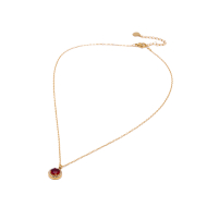 COLLAR ZO15796N ROJO DORADO Acero Inoxidable E110