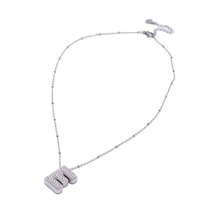 COLLAR ZO15659N E PLATEADO Acero Inoxidable E52E51