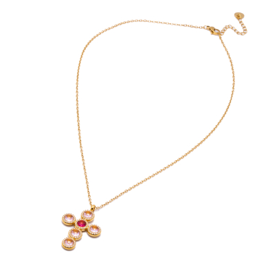 COLLAR ZO15373N ROSA DORADO Acero Inoxidable 2D11